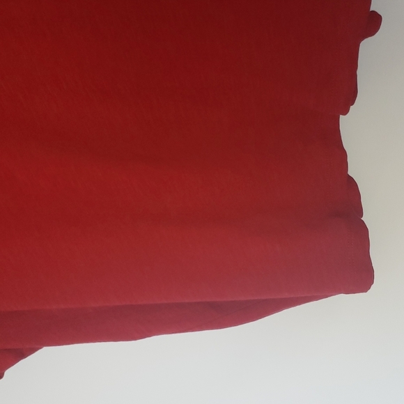 Madewell 2X V-neck short sleeves red top nwt - Picture 3 of 4